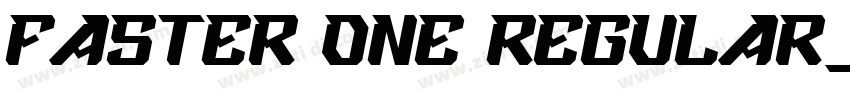 Faster One Regular_z字体转换